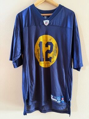 Aaron Rodger’s Reebok Navy NFL On-Field Football Jersey